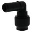 PEI222828E 3/4" CTS x 3/4" Stem Black Plug-In 90° Elbow, Black