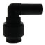 PEI222828E 3/4" CTS x 3/4" Stem Black Plug-In 90° Elbow, Black