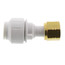 1/2" CTS ID x 1/2" NPS JG Twist & Lock Speedfit Secure Female Connector (Brass Nut)
