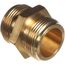 Coupling:hose, 1-1/4 Dia, Brass, F31998-1-501