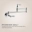 Port Haven Pot Filler Faucet (Polished Chrome), GT533-TDC