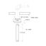 6" Ceiling Mount Shower Arm & Flange , 015-06CK (Brushed Nickel)