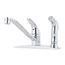 Pfirst 1 Handle Kitchen Faucet With Spray , G134-3444 (Polished Chrome)