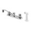 Pfirst Two Handle Kitchen Faucet With Spray , G135-4000 (Polished Chrome)