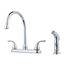 Pfirst Two Handle High Arc Kitchen Faucet With Spray , G136-5000 (Polished Chrome)