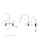 Pfirst Two Handle High Arc Kitchen Faucet With Spray , G136-500S (Stainless Steel)