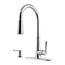 Mystique 1-Handle Pull-Down Kitchen Faucet , GT529-MDC (Polished Chrome)