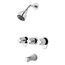Pfirst 3-Handle Tub & Shower Trim w/ Valve , LG01-3410 (Polished Chrome)