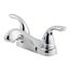 Pfirst 2-Handle 4" Centerset Bathroom Faucet, Metal Lever Handles , LG143-5100 (Polished Chrome)