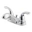 Pfirst 2-Handle 4" Centerset Bathroom Faucet, Metal Lever Handles , LG143-6100 (Polished Chrome)
