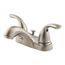 Pfirst 2-Handle 4" Centerset Bathroom Faucet, Metal Lever Handles , LG143-610K (Brushed Nickel)