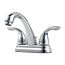 Pfirst 2-Handle 4" Centerset Bathroom Faucet, Metal Lever Handles , LG148-7000 (Polished Chrome)