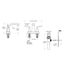 Avalon 2-Handle 4" Centerset Bathroom Faucet , LG48-CB1K (Brushed Nickel)