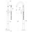 Modern Free Standing Tub Filler , LG6-1MFK (Brushed Nickel)