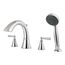 Saxton 2-Handle Roman Tub w/ Hand Shower , LG6-4GLC (Polished Chrome)