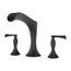 Rhen 2-Handle Deck Mount Roman Tub Trim , RT6-5RHB (Matte Black)