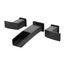 Kenzo 2-Handle Wall Mount Bathroom Faucet (Black), LG49-DF1B