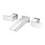 Kenzo 2-Handle 8" Wall Mount Bathroom Faucet (Polished Chrome), LG49-DF3C