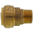 1" Push Fit x 3/4" Male Reducing Adapter (Lead Free)