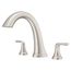 McAllen 2-Handle Roman Tub Trim in Spot Defense (Brushed Nickel), RT6-5MCAGS