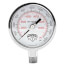 4" Stainless Steel Single Scale Liquid Filled Gauge, 1/2" Bottom (0-160 PSI)