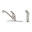 Pfirst Series 1-Handle Kitchen Faucet w/ Side Spray (Stainless Steel), J134-444S