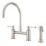Port Haven 2-Handle Kitchen Faucet with Side Spray (Stainless Steel), LG31-TDS