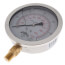 4" Stainless Steel Dual Scale Liquid Filled Gauge, 1/4" Bottom (0-60 PSI)