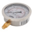 4" Stainless Steel Dual Scale Liquid Filled Gauge, 1/4" Bottom (0-300 PSI)