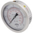 4" Stainless Steel Dual Scale Liquid Filled Gauge, 1/4" Back (0-60 PSI)