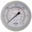 4" Stainless Steel Dual Scale Liquid Filled Gauge, 1/4" Back (0-60 PSI)