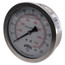 4" Stainless Steel Dual Scale Liquid Filled Gauge, 1/4" Back (0-100 PSI)