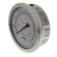 4" Stainless Steel Dual Scale Liquid Filled Gauge, 1/4" Back (0-160 PSI)