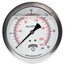 4" Stainless Steel Dual Scale Liquid Filled Gauge, 1/4" Back (0-200 PSI)