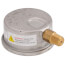 2-1/2" Stainless Steel Liquid Filled Gauge, 1/4" Bottom NPT w/ Brass Internals (30"Hg-0-15 PSI)
