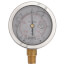 2-1/2" Stainless Steel Liquid Filled Gauge, 1/4" Bottom NPT w/ Brass Internals (30"Hg-0-15 PSI)