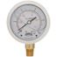 2-1/2" Stainless Steel Liquid Filled Gauge, 1/4" Bottom NPT w/ Brass Internals (0-15 PSI)