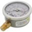 2-1/2" Stainless Steel Liquid Filled Gauge, 1/4" Bottom NPT w/ Brass Internals (0-15 PSI)