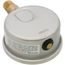 2-1/2" Stainless Steel Liquid Filled Gauge, 1/4" Bottom NPT w/ Brass Internals (0-15 PSI)
