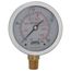 2-1/2" Stainless Steel Liquid Filled Gauge, 1/4" Bottom NPT w/ Brass Internals (0-200 PSI)