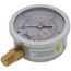 2-1/2" Stainless Steel Liquid Filled Gauge, 1/4" Bottom NPT w/ Brass Internals (0-200 PSI)
