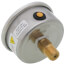 2-1/2" Stainless Steel Liquid Filled Gauge, 1/4" Back NPT w/ Brass Internals (0-60 PSI)