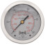 2-1/2" Stainless Steel Liquid Filled Gauge, 1/4" Back NPT w/ Brass Internals (0-100 PSI)