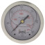 2-1/2" Stainless Steel Liquid Filled Gauge, 1/4" Back NPT w/ Brass Internals (0-300 PSI)
