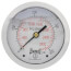 2-1/2" Stainless Steel Dual Scale Liquid Filled Gauge, 1/4" Back (0-400 PSI)
