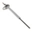 Flame Sensor w/ Ceramic Insulator, Single Rod, 4" Probe