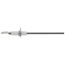 Flame Sensor w/ Ceramic Insulator, Single Rod, 3" Probe