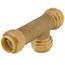 3/4" Push Fit Slip Tee (Lead Free)