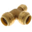 3/4" x 1/2" x 3/4" Push Fit Reducing Tee (Lead Free)