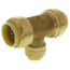 3/4" x 3/4" x 1/2" Push Fit Reducing Tee (Lead Free)